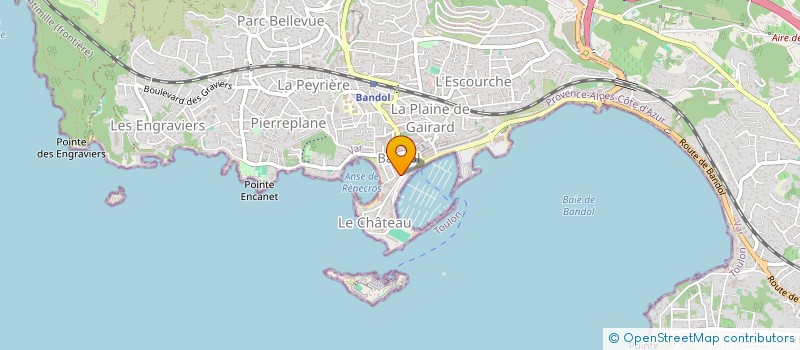 localisation de l'entreprise SCI ANAGALLIS  BANDOL