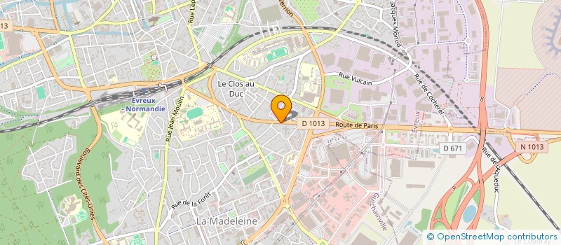 localisation de l'entreprise SCI ANAIA  EVREUX