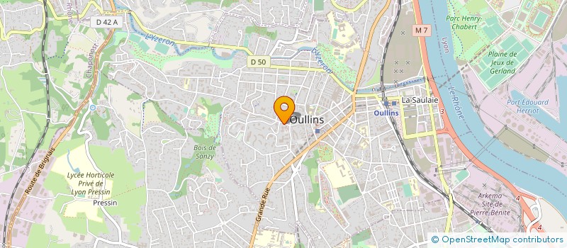 localisation de l'entreprise SCI ANAIS  OULLINS-PIERRE-BENITE