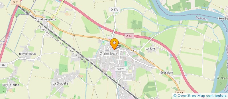 localisation de l'entreprise SCI ANAIS  QUINCIEUX