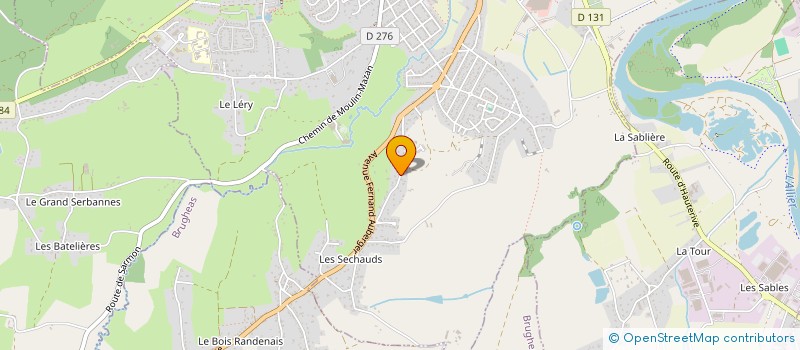 localisation de l'entreprise SCI ANAIS  BELLERIVE-SUR-ALLIER