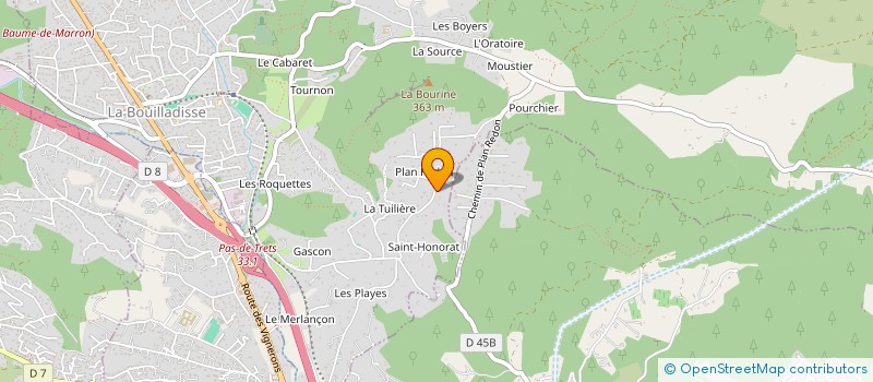 localisation de l'entreprise SCI ANAIS  LA BOUILLADISSE