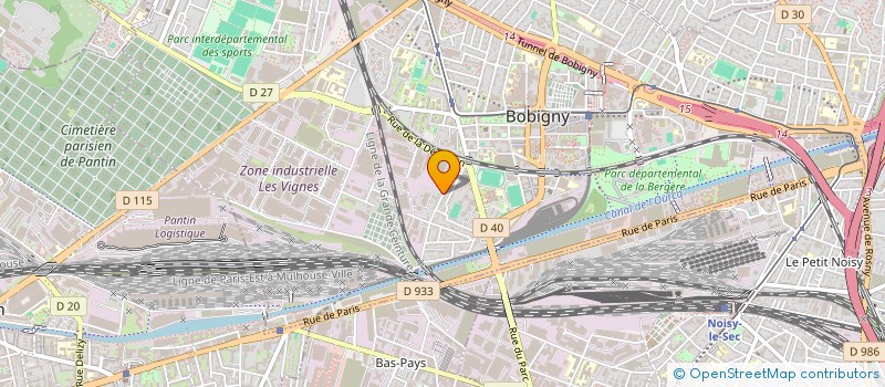 localisation de l'entreprise SCI ANAIS IMMOBILIER  BOBIGNY