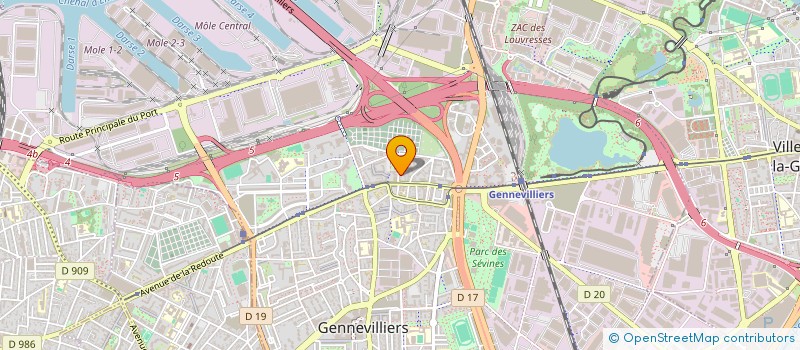 localisation de l'entreprise SCI ANAIS IMMOBILIER à GENNEVILLIERS