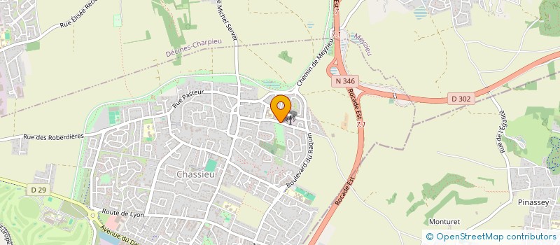 localisation de l'entreprise SCI ANAIS MEHDI MELINA  CHASSIEU