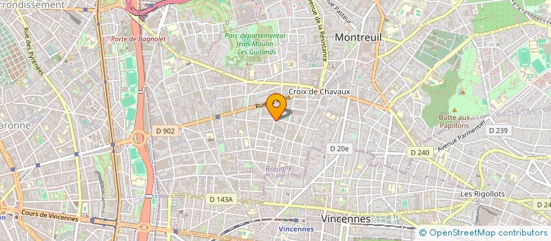 localisation de l'entreprise SCI ANAK à MONTREUIL
