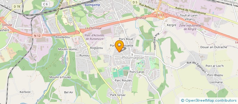 localisation de l'entreprise SCI ANAKAO  PLOUMAGOAR