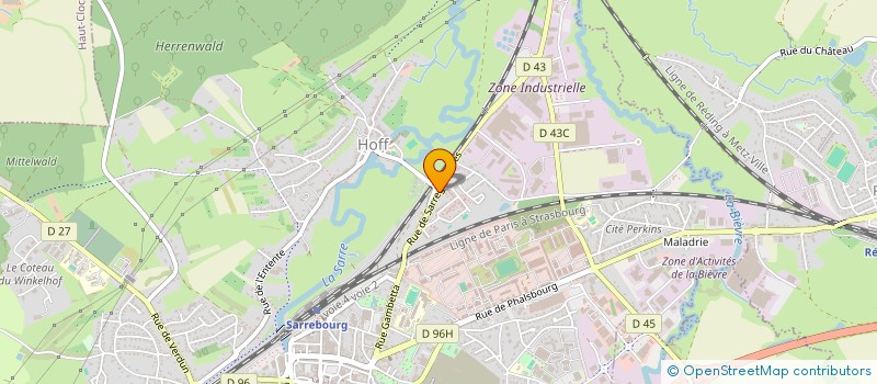 localisation de l'entreprise SCI ANAMEER à SARREBOURG