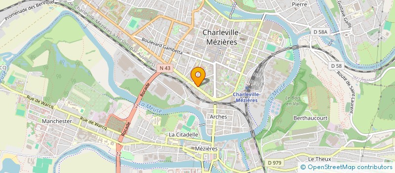 localisation de l'entreprise SCI ANANDA à CHARLEVILLE-MEZIERES