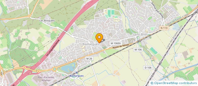 localisation de l'entreprise SCI ANAROZE  BAILLARGUES