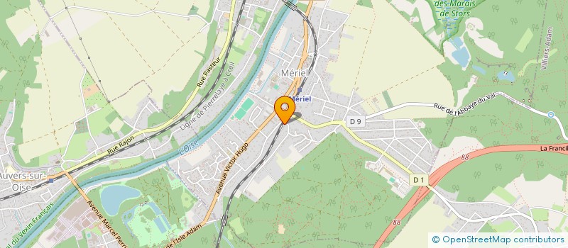 localisation de l'entreprise SCI ANAS  MERIEL