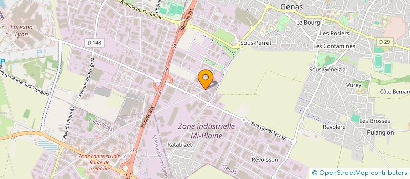 localisation de l'entreprise SCI ANAS ATELIER NOVATEUR ASSEMBLAGES SP  GENAS