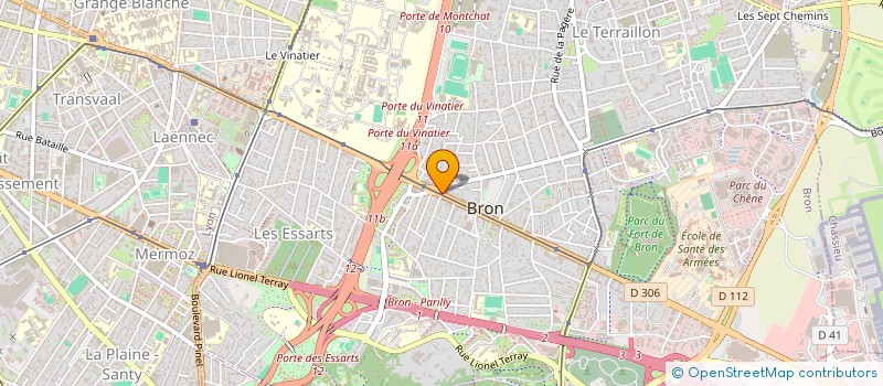 localisation de l'entreprise SCI ANASEL  BRON