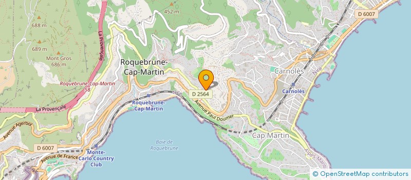 localisation de l'entreprise SCI ANASTASIA 2007 à ROQUEBRUNE-CAP-MARTIN