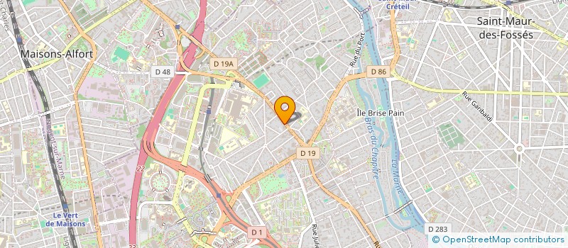 localisation de l'entreprise SCI ANATHE à CRETEIL