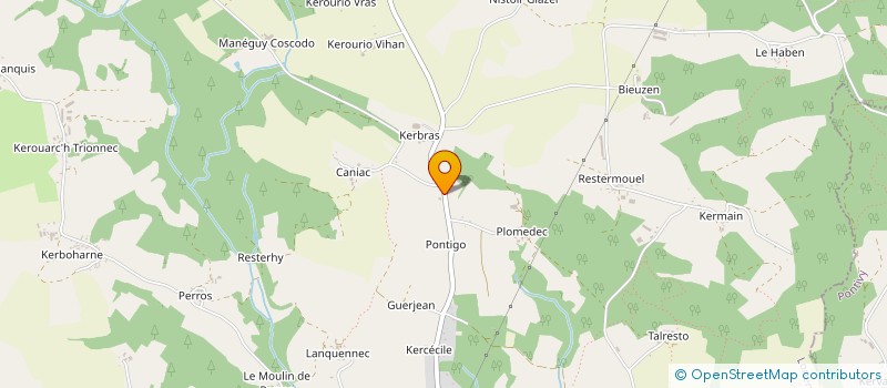 localisation de l'entreprise SCI ANATISTE  PLUMELIAU-BIEUZY