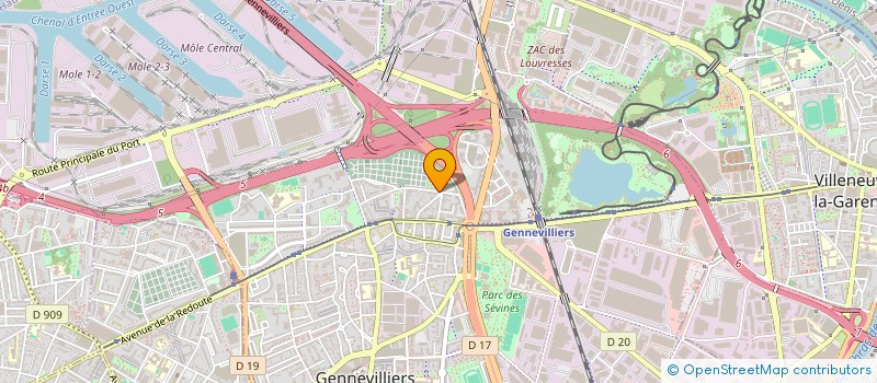 localisation de l'entreprise SCI ANATOL FRANCE à GENNEVILLIERS