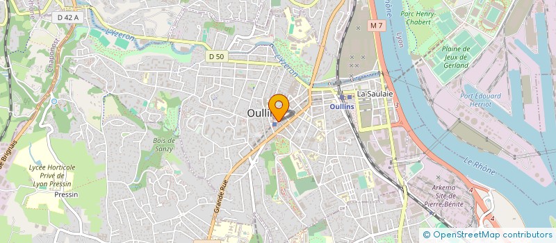 localisation de l'entreprise SCI ANATOLE FRANCE  OULLINS-PIERRE-BENITE