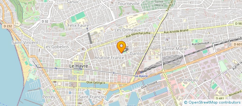 localisation de l'entreprise SCI ANATOLE FRANCE à LE HAVRE