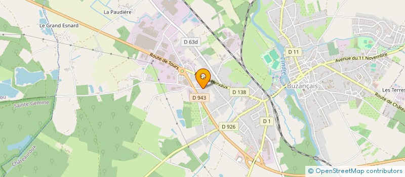 localisation de l'entreprise SCI ANATOLE FRANCE à BUZANCAIS