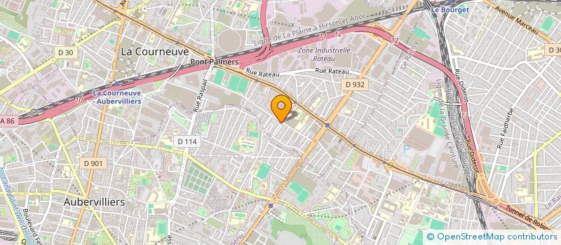 localisation de l'entreprise SCI ANATOLE FRANCE à LA COURNEUVE