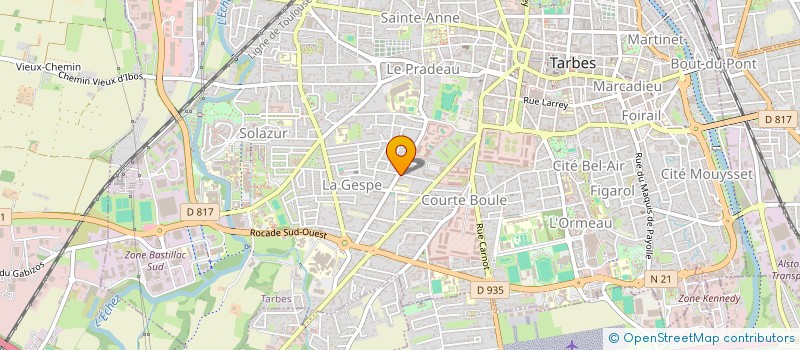 localisation de l'entreprise SCI ANATOLE FRANCE  TARBES