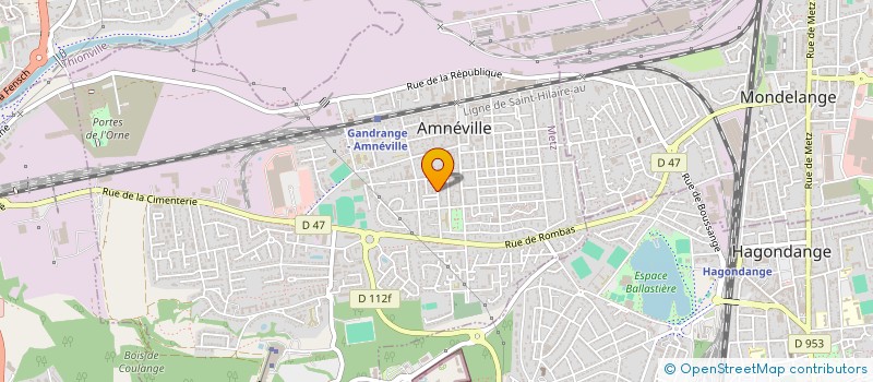localisation de l'entreprise SCI ANATOLE FRANCE  AMNEVILLE