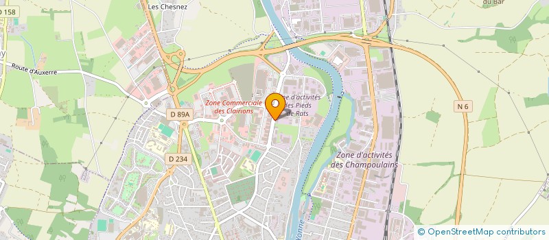 localisation de l'entreprise SCI ANATOLE FRANCE à AUXERRE