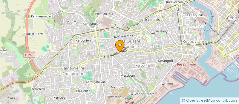 localisation de l'entreprise SCI ANATOLE FRANCE  BREST