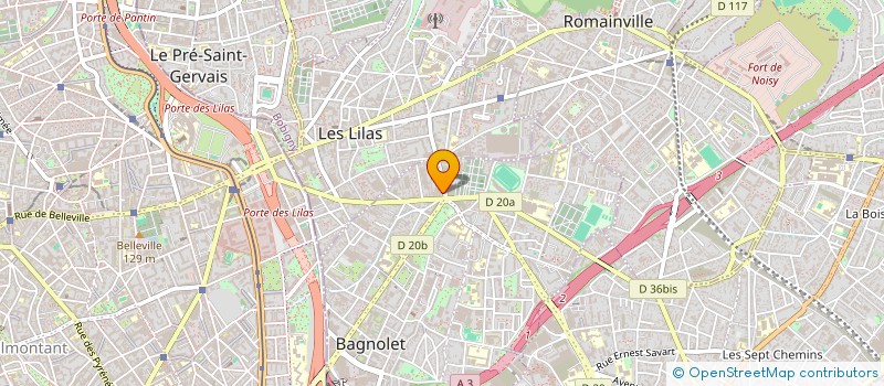 localisation de l'entreprise SCI ANAV à BAGNOLET