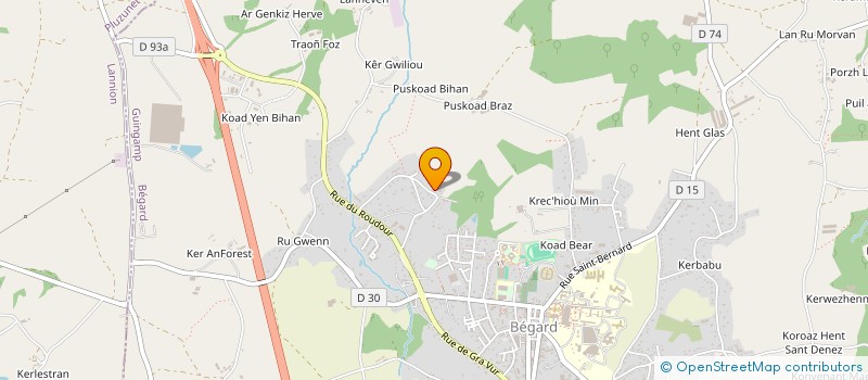 localisation de l'entreprise SCI ANAVANN  BEGARD
