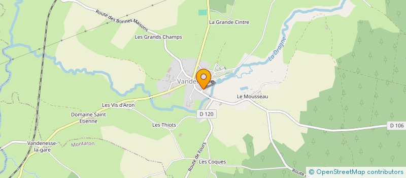 localisation de l'entreprise SCI ANAYE à VANDENESSE