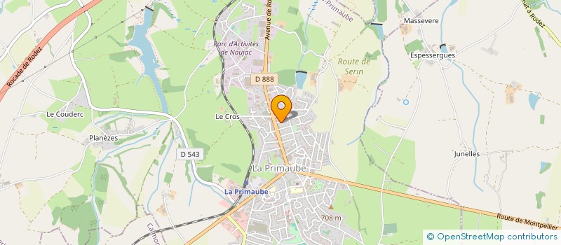 localisation de l'entreprise SCI ANB  LUC-LA-PRIMAUBE