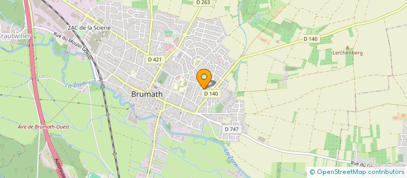 localisation de l'entreprise SCI ANBEA  BRUMATH