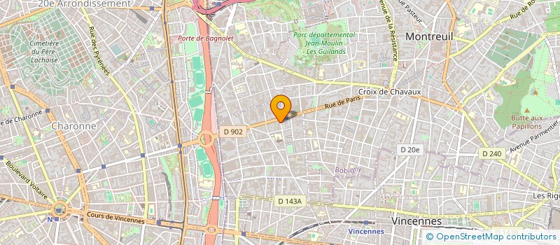 localisation de l'entreprise SCI ANBERTINE à MONTREUIL