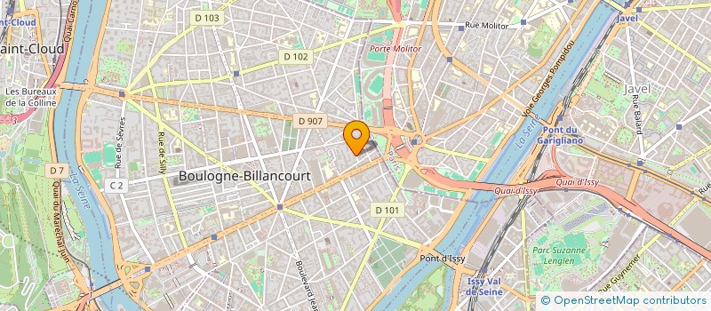 localisation de l'entreprise SCI ANBV à BOULOGNE-BILLANCOURT