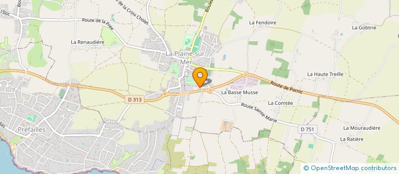 localisation de l'entreprise SCI ANCCCT à LA PLAINE-SUR-MER