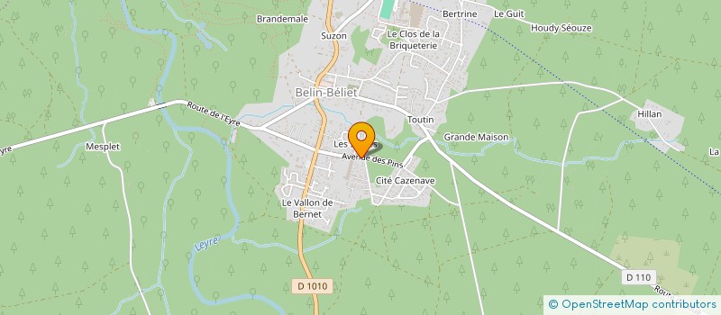 localisation de l'entreprise SCI ANCEL  BELIN-BELIET