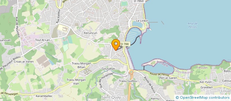 localisation de l'entreprise SCI ANCELIN  PERROS-GUIREC