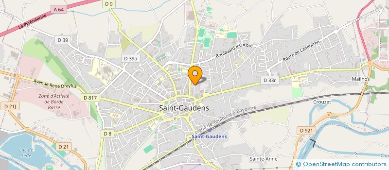 localisation de l'entreprise SCI ANCHA  SAINT-GAUDENS