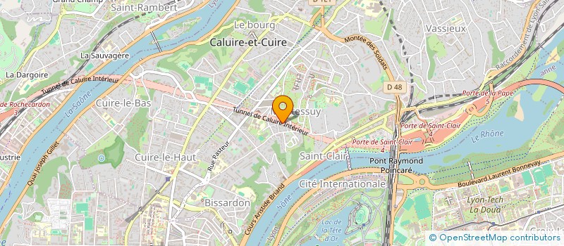 localisation de l'entreprise SCI ANCIENNE MAIRIE DE CALUIRE  CALUIRE-ET-CUIRE