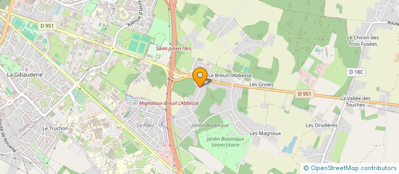 localisation de l'entreprise SCI ANCILLA  MIGNALOUX-BEAUVOIR