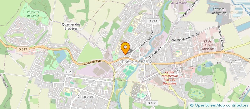 localisation de l'entreprise SCI ANCJ IMMOBILIER  TIGNIEU-JAMEYZIEU