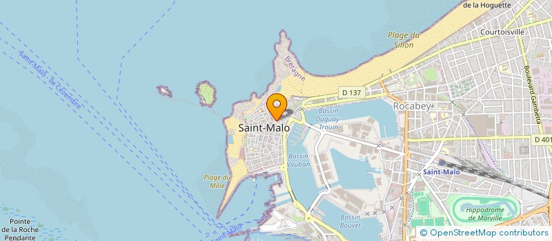 localisation de l'entreprise SCI ANCLAIR  SAINT-MALO