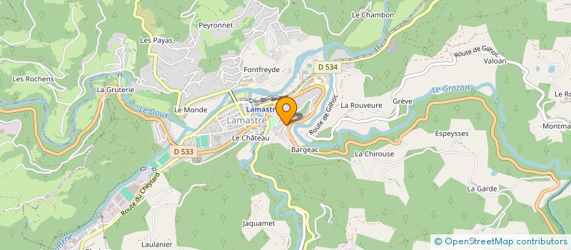 localisation de l'entreprise SCI ANCO  LAMASTRE