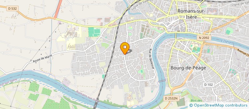 localisation de l'entreprise SCI ANCOJADE  ROMANS-SUR-ISERE