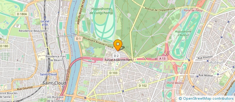 localisation de l'entreprise SCI ANCOLIE à BOULOGNE-BILLANCOURT