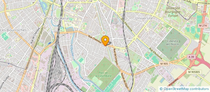 localisation de l'entreprise SCI ANCRE à DIJON