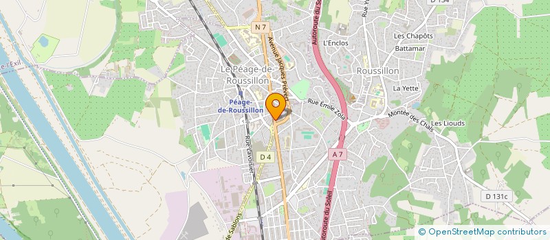 localisation de l'entreprise SCI AND CO  ROUSSILLON