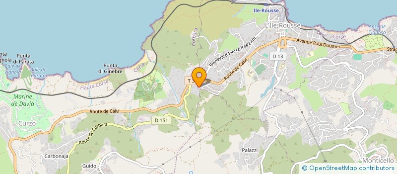 localisation de l'entreprise SCI ANDA à L'ILE ROUSSE
